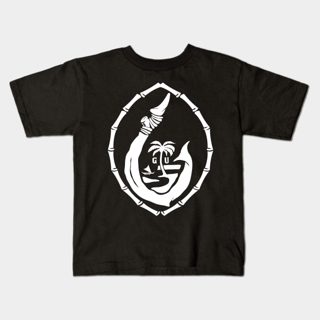 Vintage Chamorro Hook - 671 Guam Seal Kids T-Shirt by Dailygrind